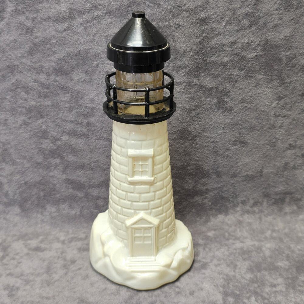 Vintage Old Spice Lighthouse Decanter Deluxe Men's Cologne Collectible Decor